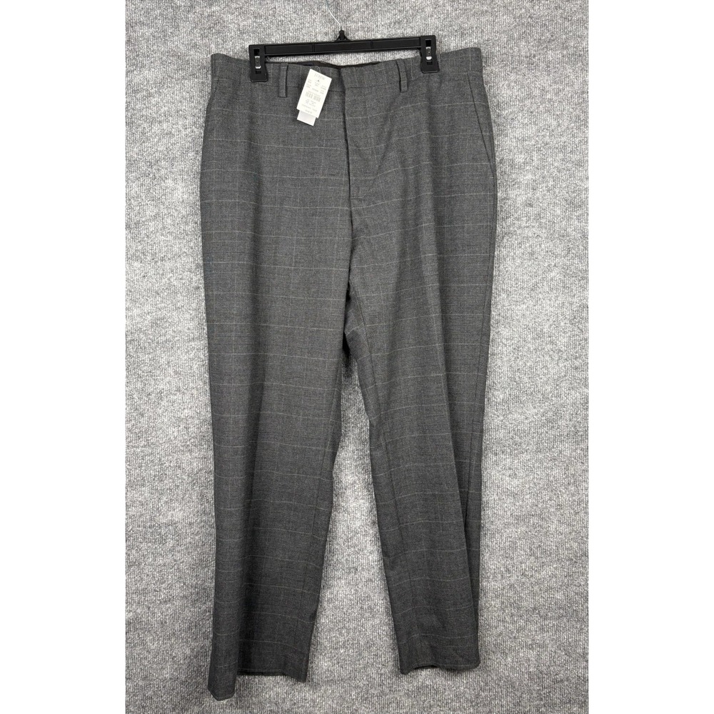 J.Crew Thompson Classic Pants Mens 34x30 Gray Glen Plaid Dress Suit NWT